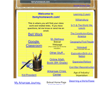 Tablet Screenshot of itsmyhomework.com